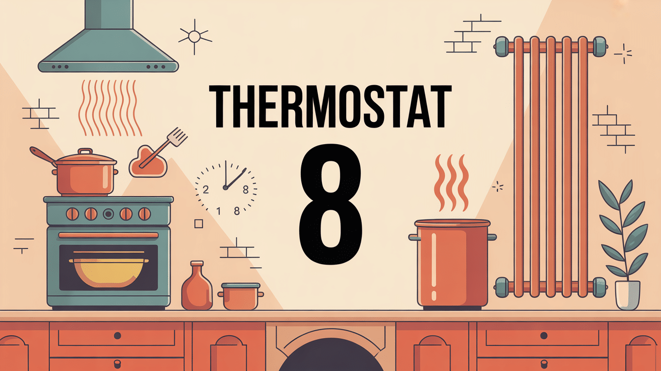 illustration thermostat 8 quelle température four et radiateur