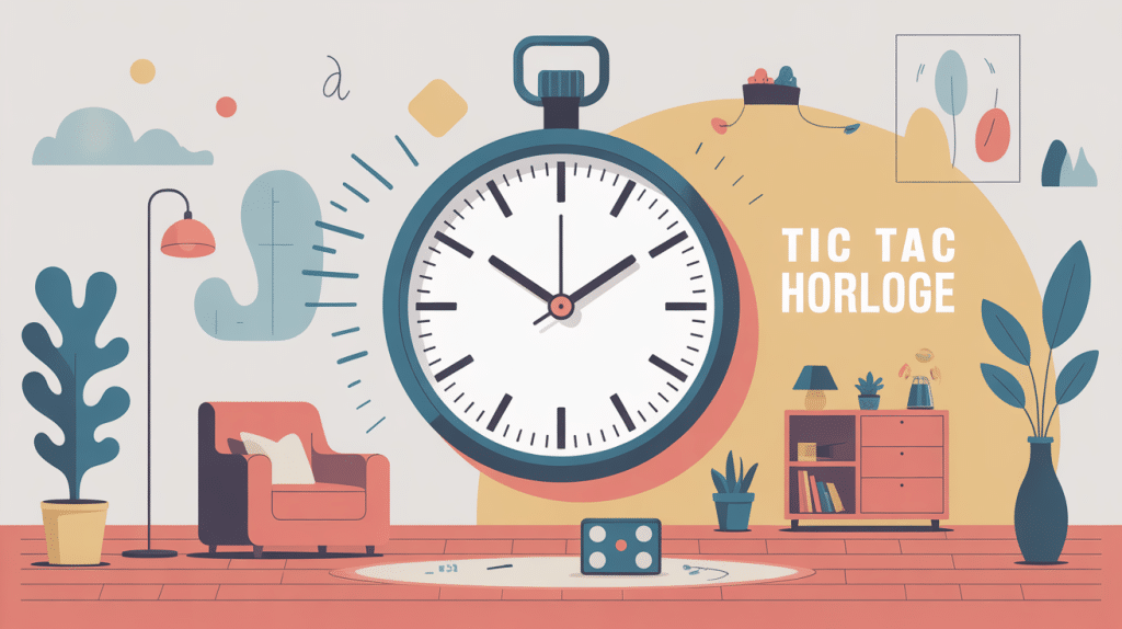 illustration tic tac horloge fonctionnement et usages
