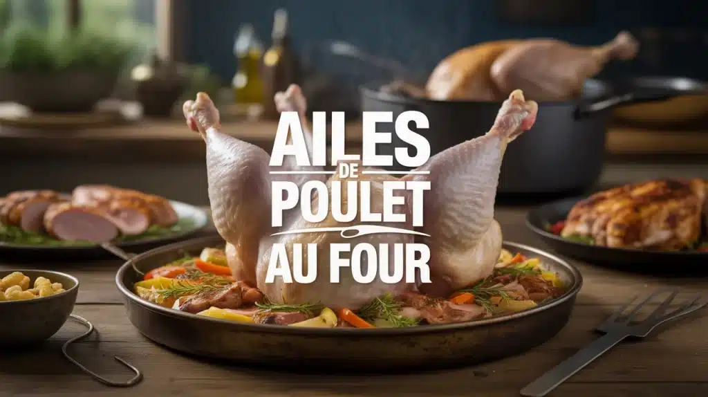 Ailes de poulet au four dorées et croustillantes en cercle