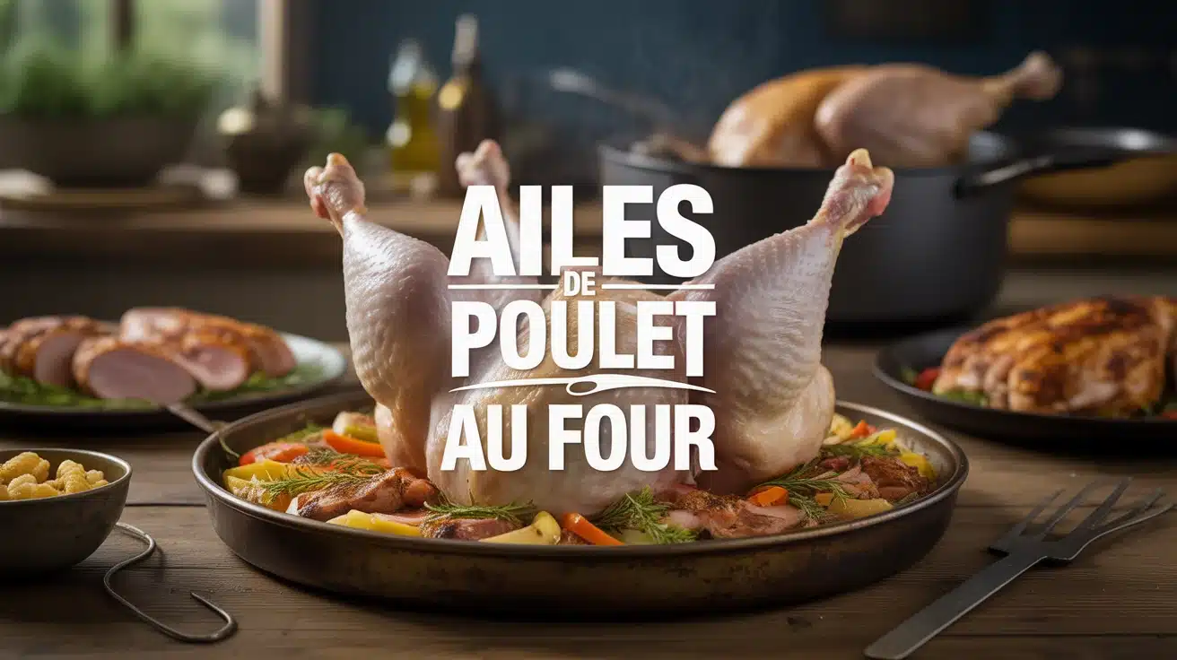 Ailes de poulet au four dorées et croustillantes en cercle
