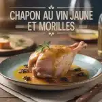 Chapon doré sauce morilles vin jaune