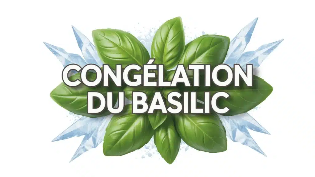 feuilles de basilic fraîches congélation du basilic