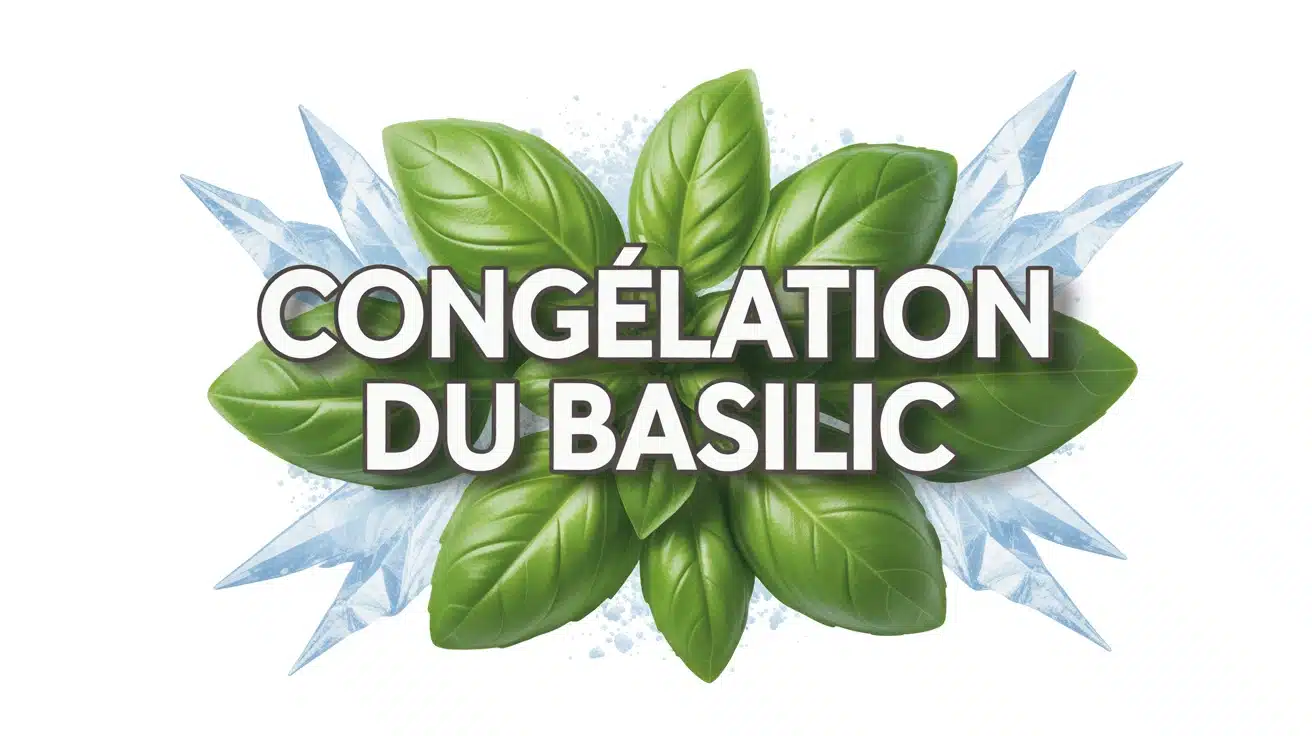 feuilles de basilic fraîches congélation du basilic