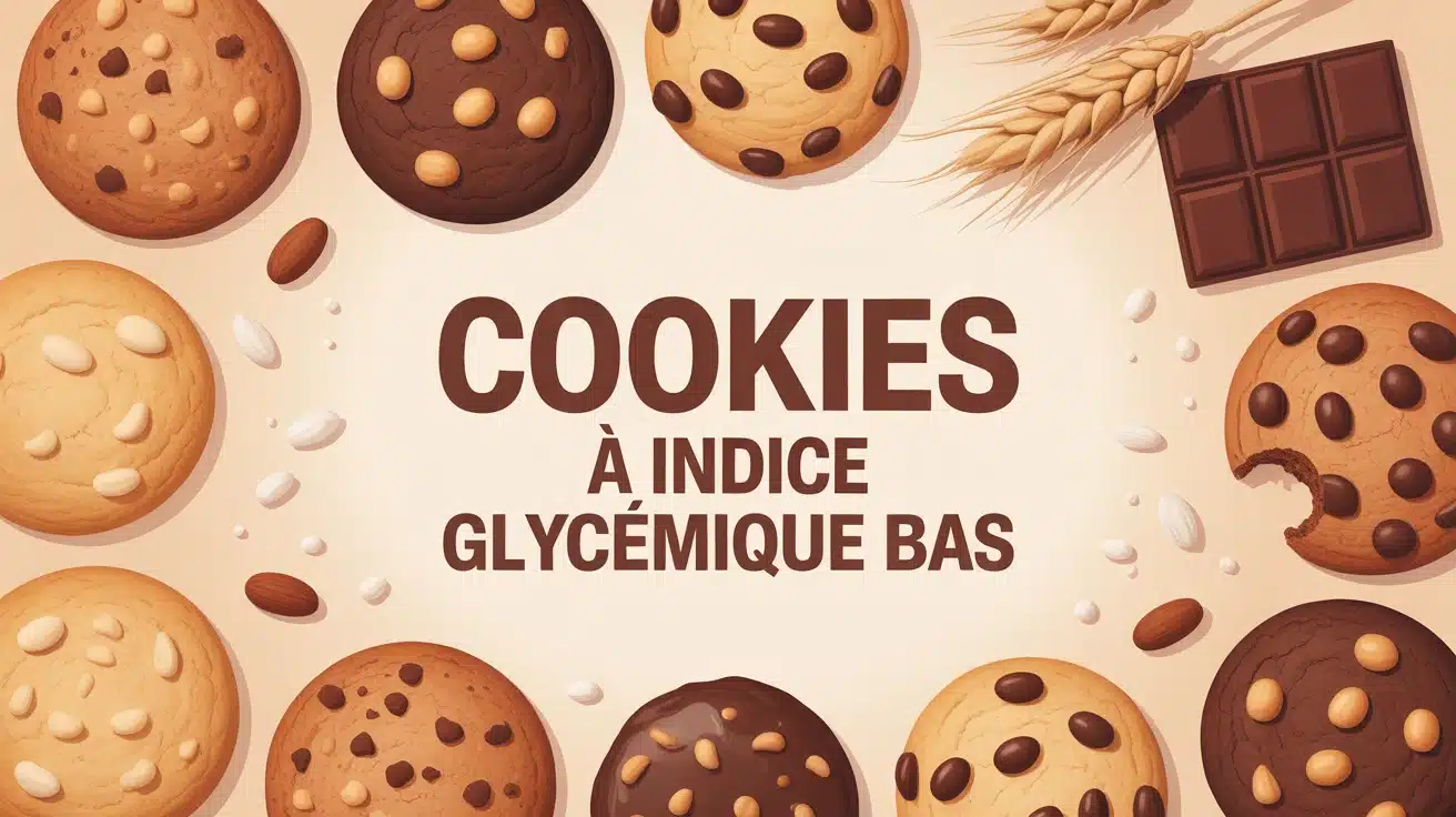 Assortiment de cookies à indice glycémique bas avec farine d'orge et noisettes