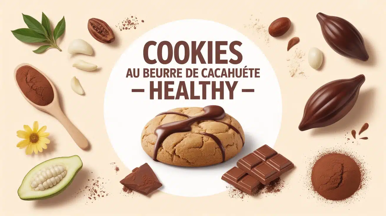 cookie au beurre de cacahuète healthy avec ingrédients naturels