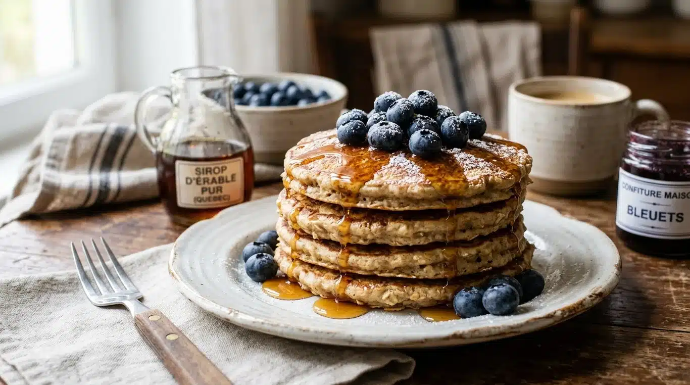 Pancakes aux flocons d'avoine sains et gourmands