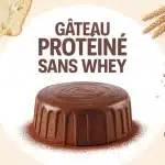 Gâteau protéiné sans whey au chocolat avec ingrédients naturels