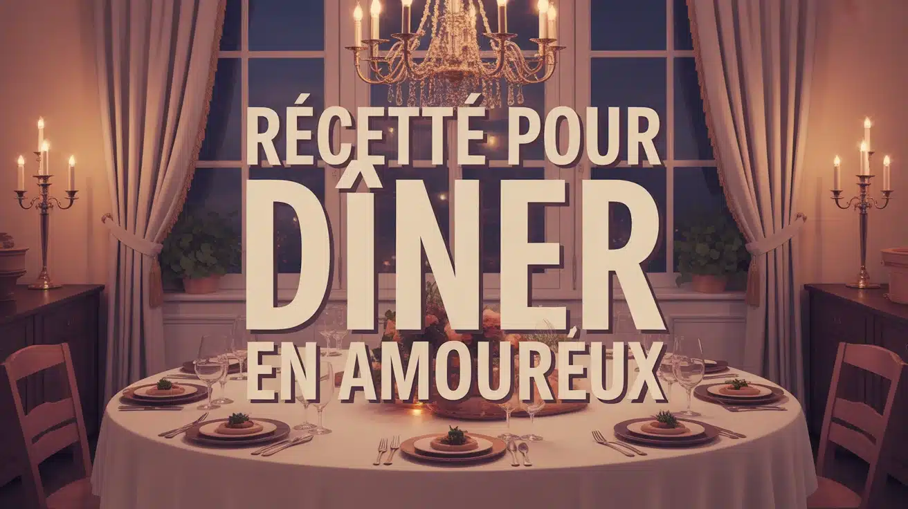 dîner en amoureux avec table raffinée et bougies