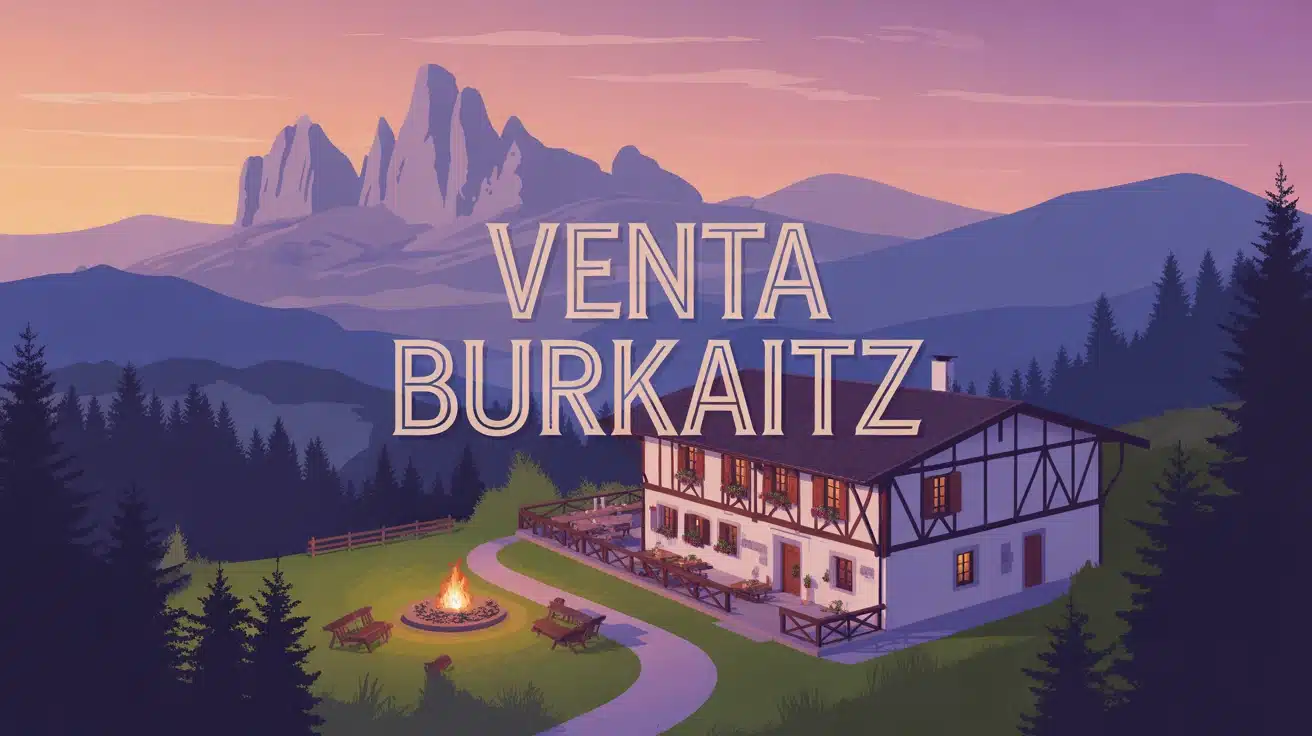 Auberge Venta Burkaitz en montagne basque avec feu de bois