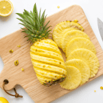 decoupe ananas spirale sur planche