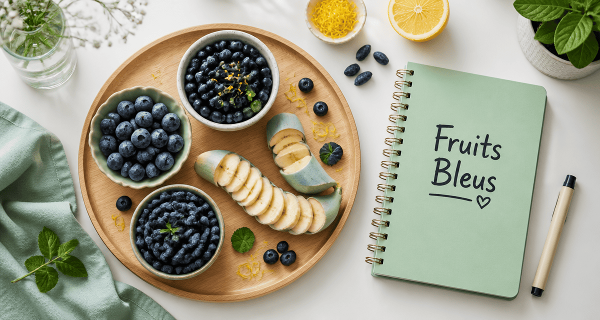 fruits bleus myrtilles bleuets banane blue java