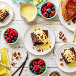 Gâteau pour accompagner une crème anglaise, brownies, tarte Tatin, crumble