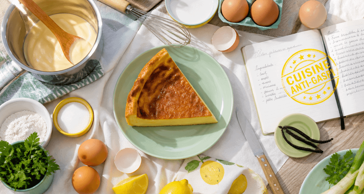 quoi faire avec beaucoup d oeufs flan pâtissier et ingrédients cuisine anti gaspi