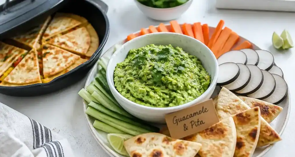 Avec quoi manger le guacamole : bol, pita, légumes