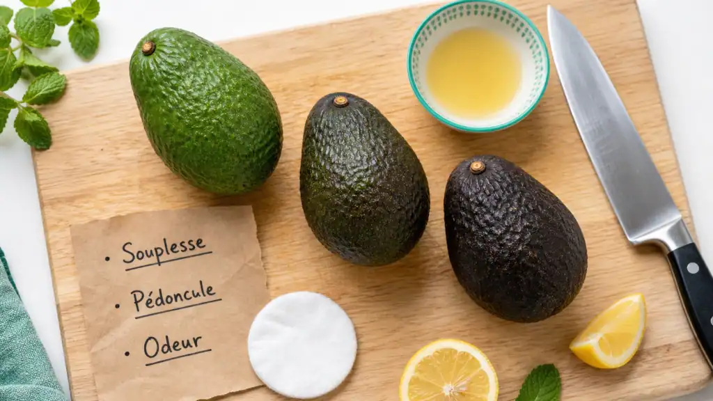 3 tests pour savoir si un avocat est encore bon : souplesse, pédoncule, odeur