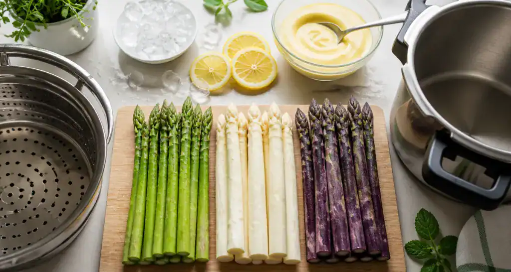 cuisson asperges cocotte minute avec panier vapeur