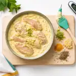 Marinade pour attendrir le poulet au yaourt, poulet enrobé