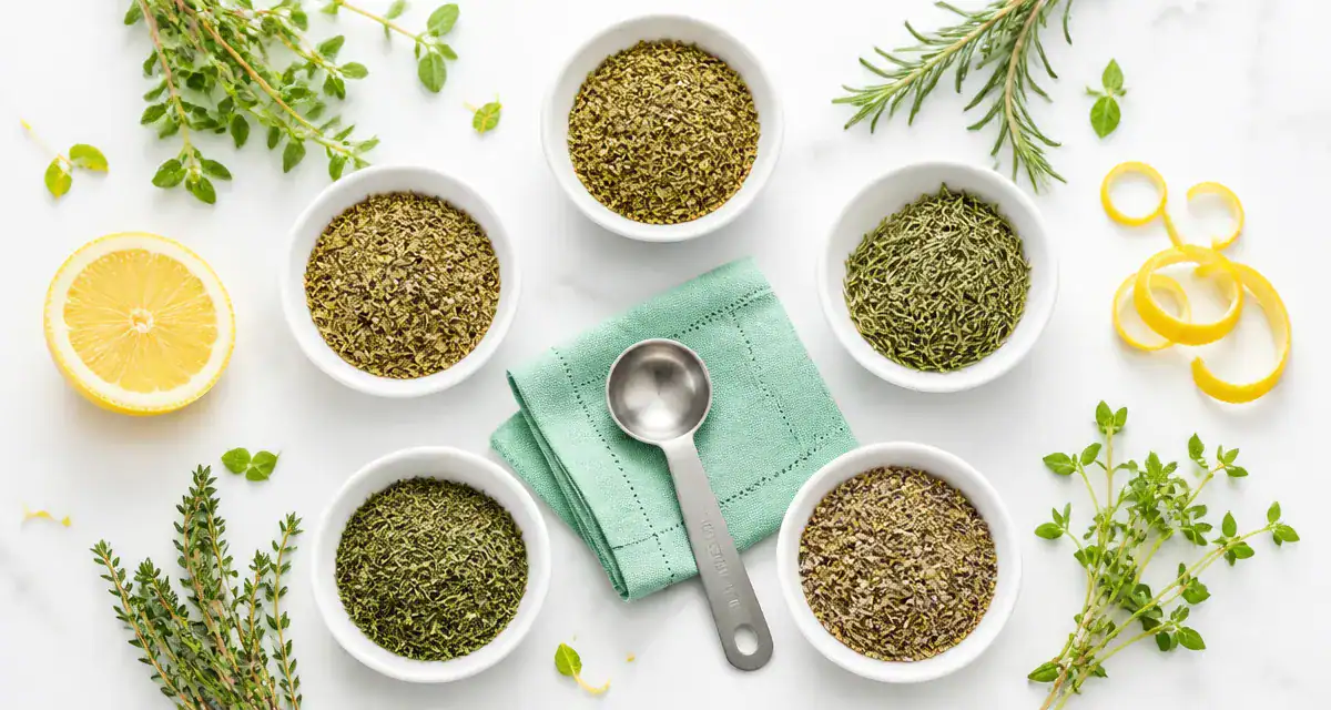 par quoi remplacer le thym bols herbes séchées