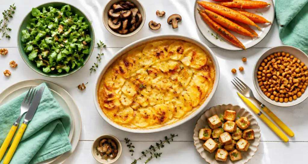 que manger avec un gratin dauphinois sans viande, idées d'accompagnements