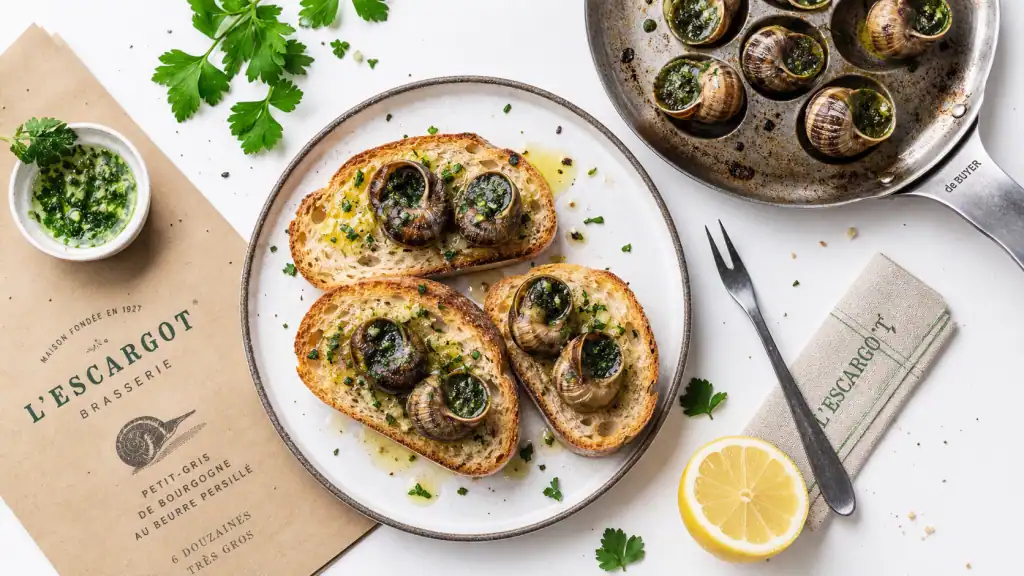Recette limaces : court-bouillon, purge et limaces à l’ail sur pain