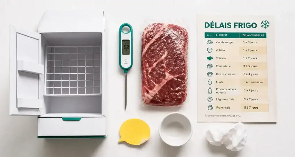 Viande décongelée combien de temps au frigo : délais et risques sanitaires