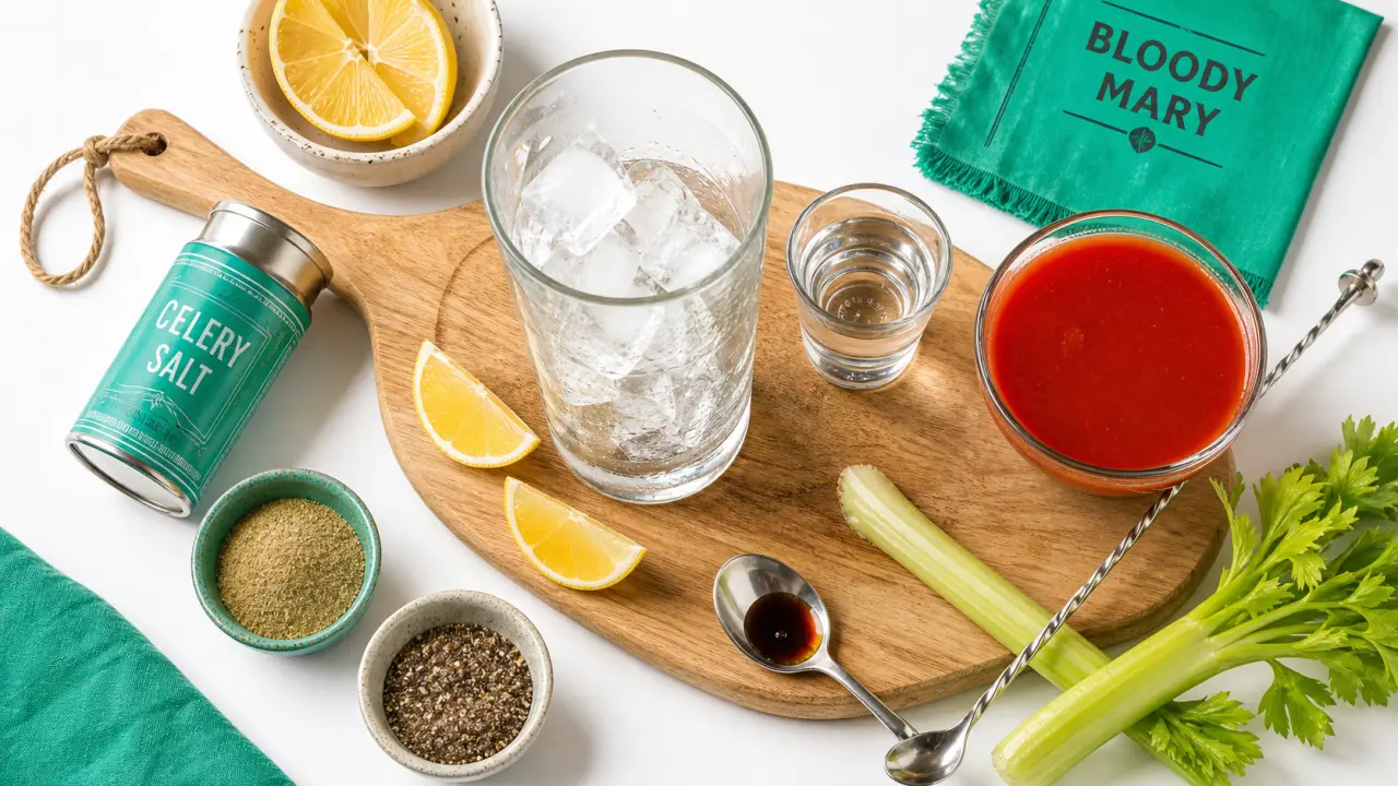 Bloody mary recette : ingrédients et préparation, glaçons et jus de tomate