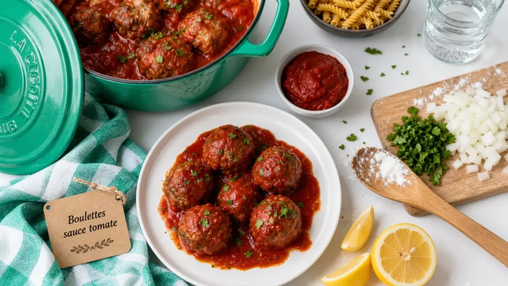 Boulette de viande sauce tomate : comment les garder moelleuses avec un mijotage doux
