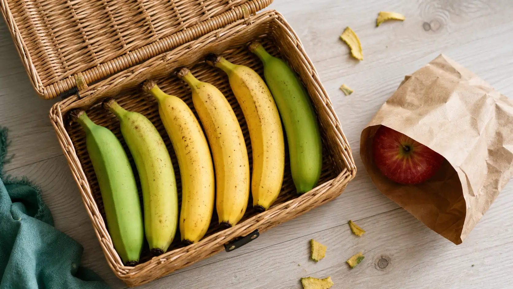 Comment faire murir des bananes avec un sac en papier ou au four.