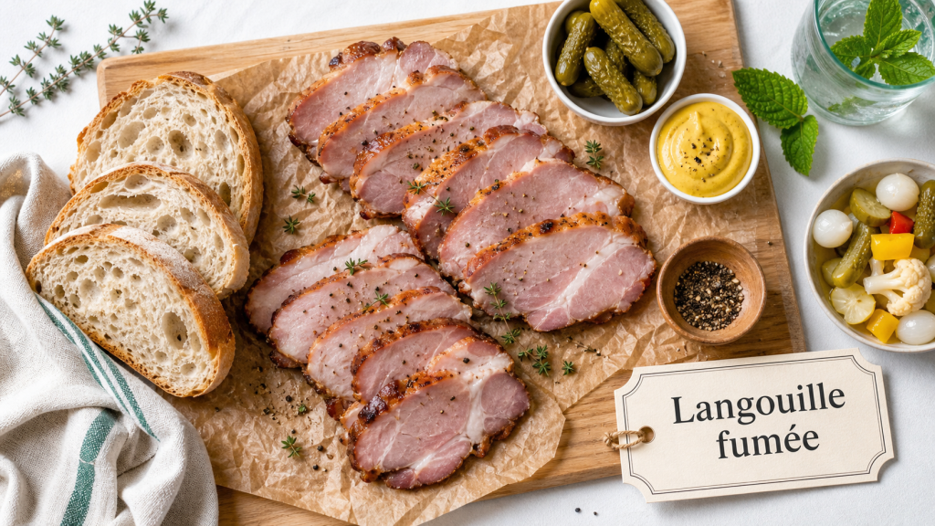 Langouille de porc : une charcuterie fumée, cuite longuement et servie en tranches