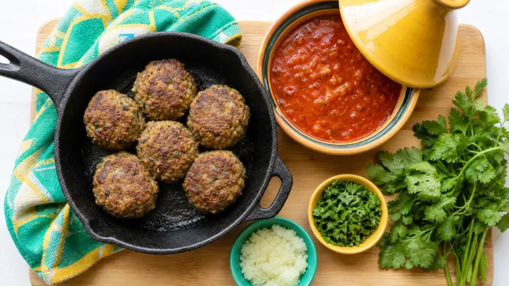 Kefta marocaine juteuse : la bonne farce, le repos au frais et le tajine aux œufs