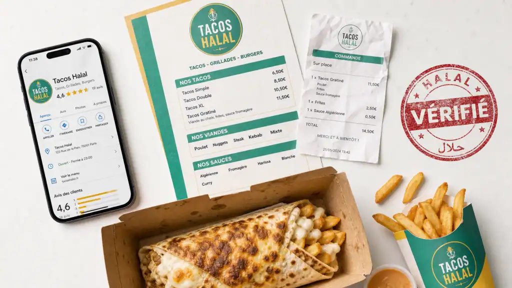 Tacos halal : note 4,6, 19 avis et certification halal vérifiée