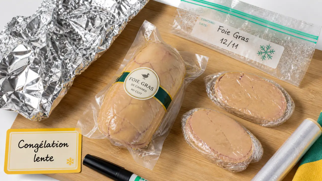 Congeler foie gras sous vide : portions scellées pour conserver le fondant