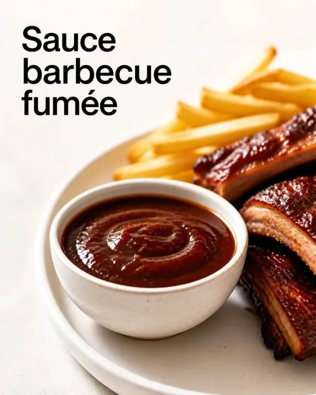 Recette sauce barbecue maison fumée servie dans un bol avec viande grillée