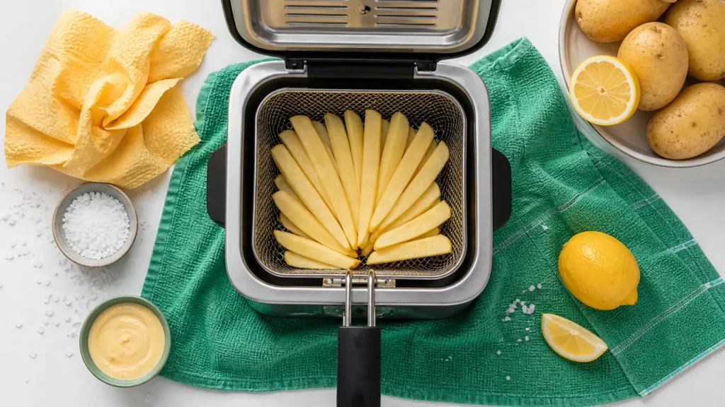 Frites maison : la cuisson à 160°C puis 190°C qui garantit le croustillant