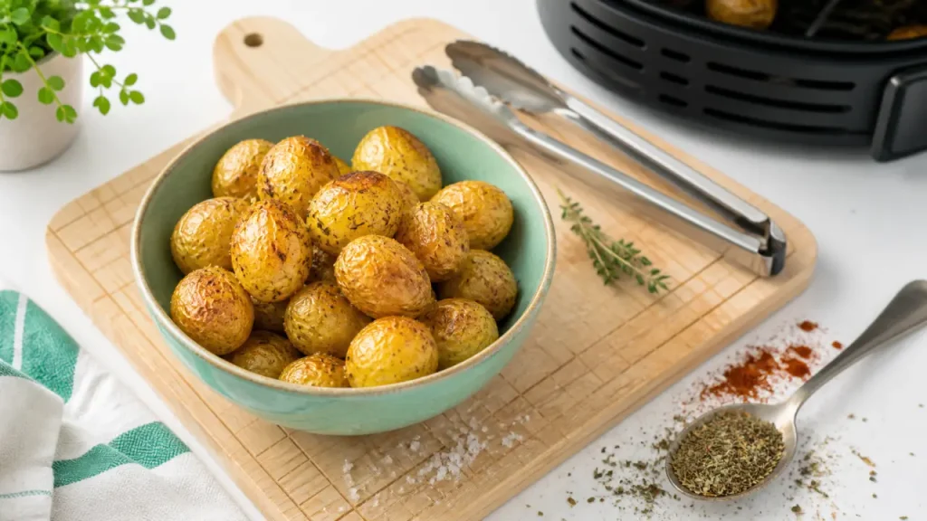 Pommes de terre grenaille au air fryer : 180°C, 20 minutes et le séchage qui fait la différence