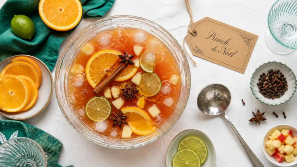 Punch de Noël : 2 litres fruités, épices chaudes et version sans alcool