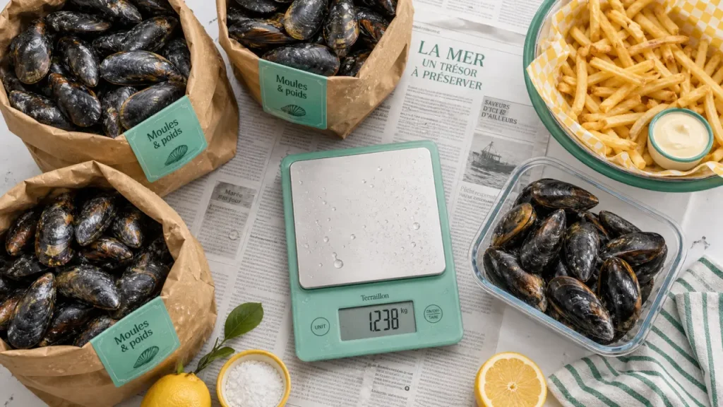 Moules par personne : 700 à 800 g, soit 1 litre pour un plat principal