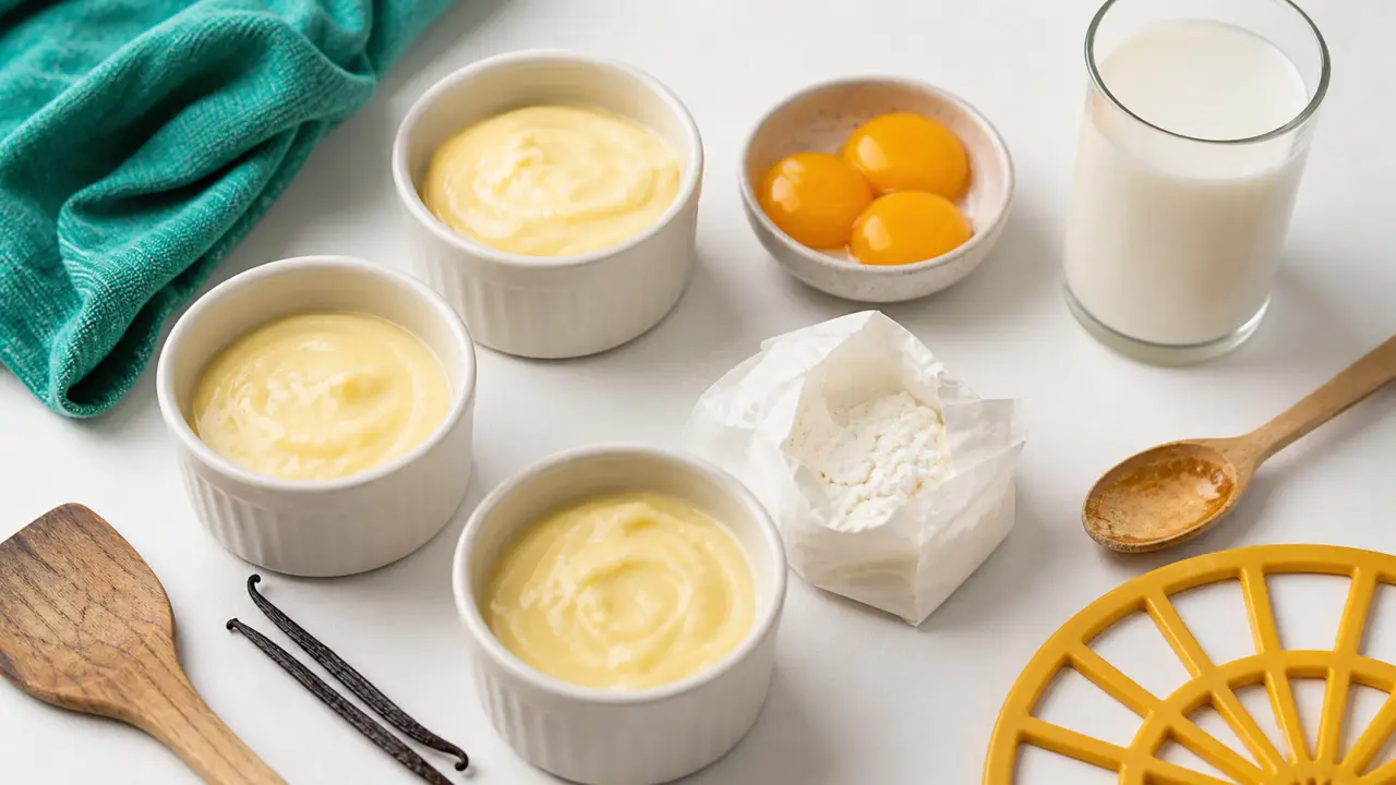 Recette dessert crème maison onctueuse en ramequins à la vanille