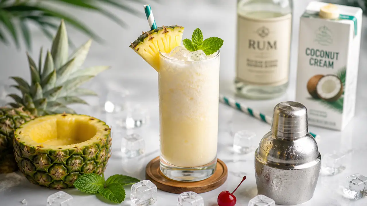 Recette pour pina colada maison : crème de coco, shaker ou blender