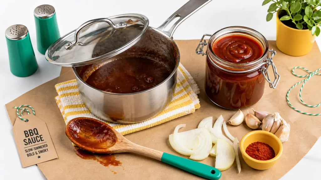 Sauce barbecue maison fumée et nappante : la recette en 25 minutes