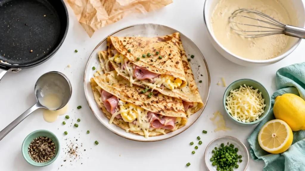La crêpe salée maison réussit avec une pâte fine, souple et facile à garnir