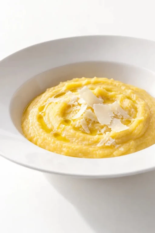 Recette polenta crémeuse servie dans une assiette élégante
