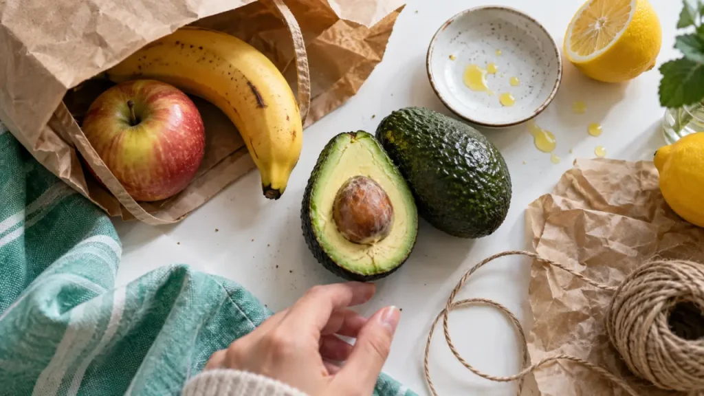 Faire mûrir un avocat sans le cuire : la méthode du sac en papier