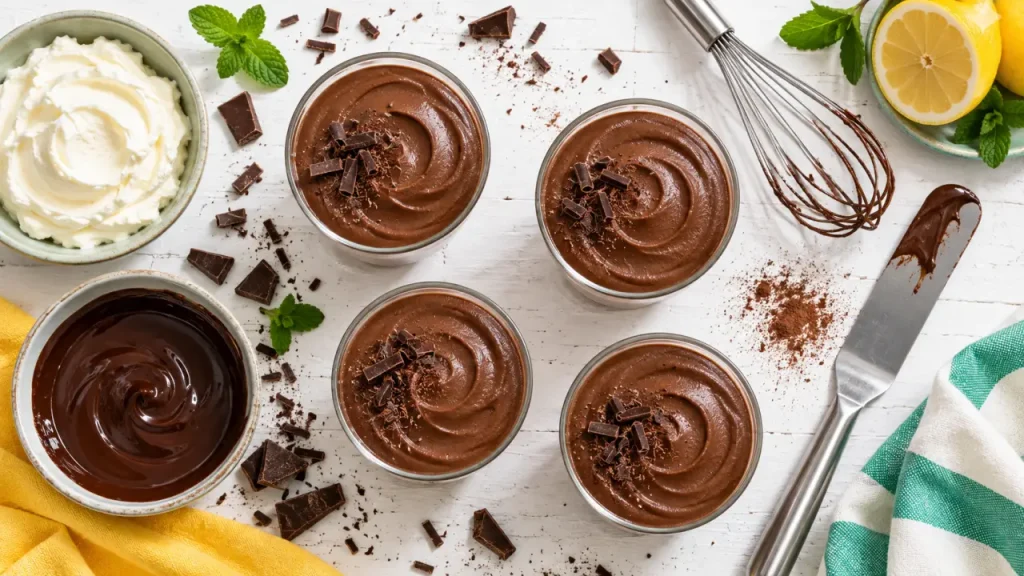 Mousse au chocolat mascarpone : 12 heures au frais pour une texture ferme et fondante