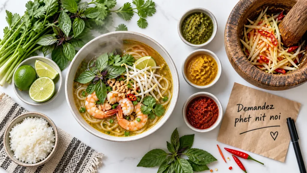 La nourriture en Thaïlande repose sur quatre saveurs et des plats très régionaux