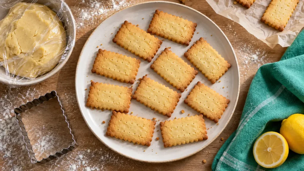 Petits beurres maison : 180 °C et 12 minutes pour des biscuits bien dorés