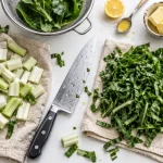 Blette cuisson : côtes et feuilles séparées