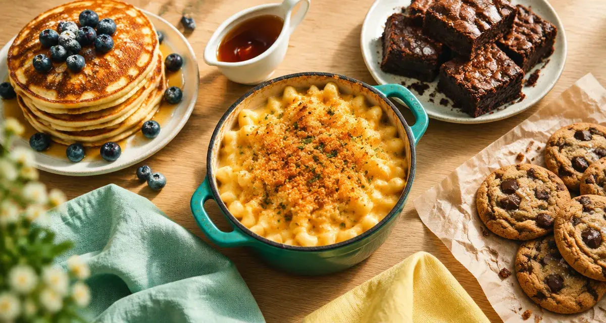 Cuisine americaine recettes : brunch pancakes, brownies, cookies et mac and cheese