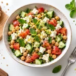 Idées recettes froides : salade de pois chiches, sans cuisson